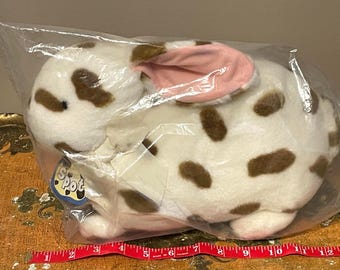 Rare Vintage SPOT the Bunny Stuffed Plushie Toy North American Bear Company NABCO 1994 NOS Original bag Darling Rabbit for Easter All Time