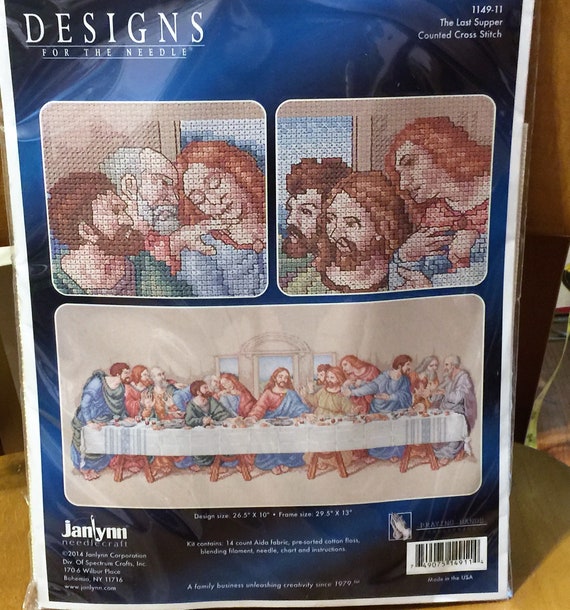 Janlynn The Last Supper Counted Cross Stitch Kit-26.5/"X10/" 14 Count