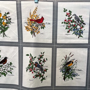 Fabric Panels - Birds