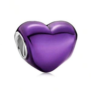 Dije de corazón morado