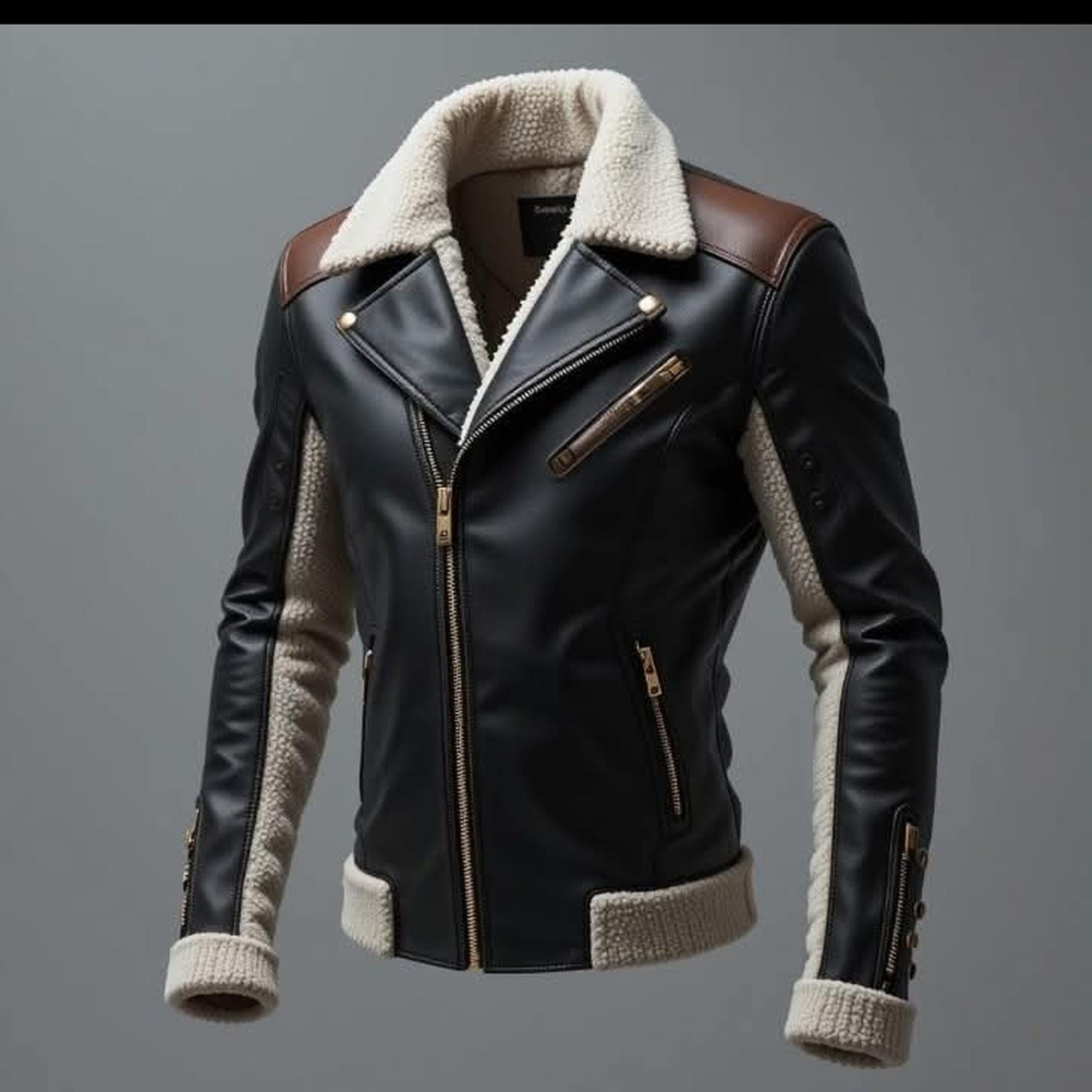 Fur Leather Jacket - Etsy