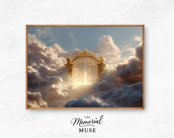 Stampa del Golden Gate Bridge tra le nuvole: Ethereal Memorial Art (download digitale)