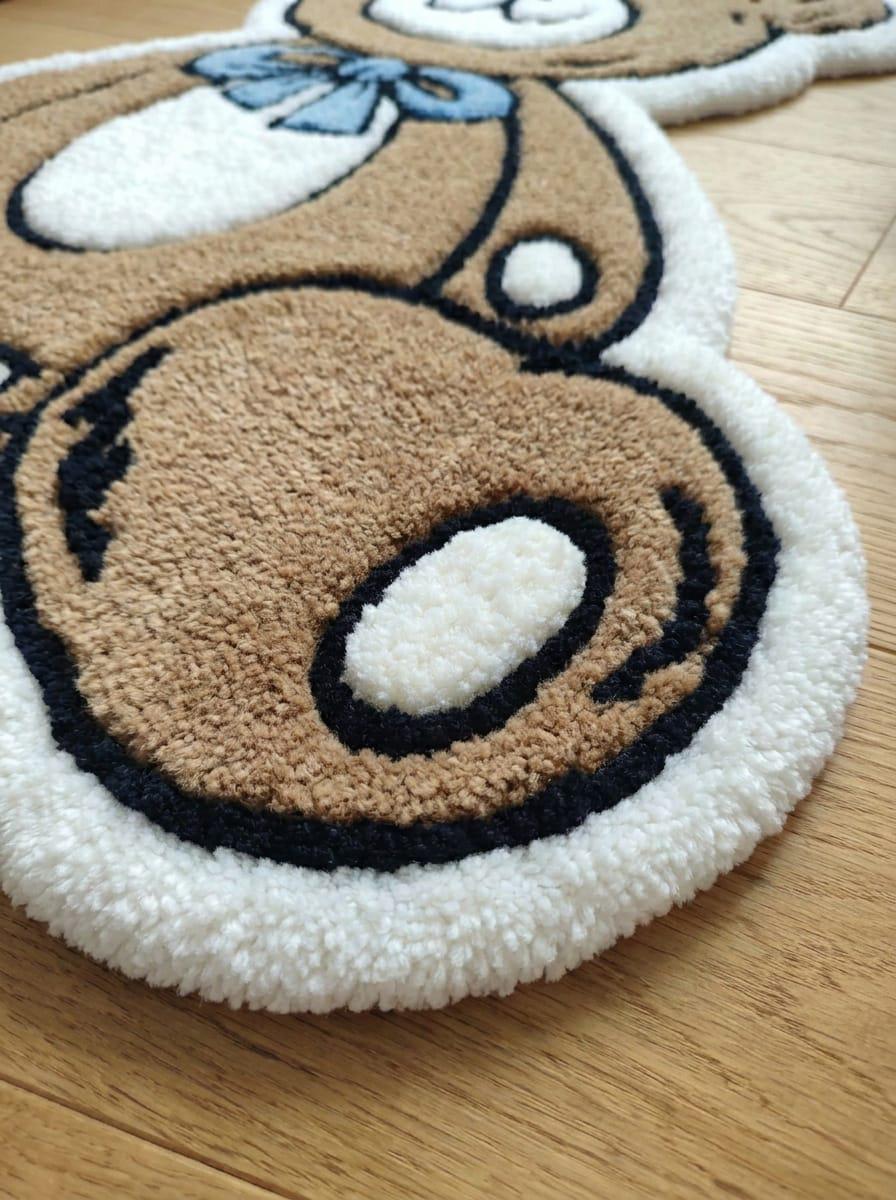 Hand Tufted Wool Teddy Bear Rug, Kids Room Nursery Decor Carpet - Etsy