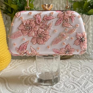 Artisan Blooms Embroidered Clutch - Handcrafted Floral Evening Bag