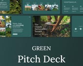 GREEN - Sustainability Business Pitch Deck | Eco-friendly Creative, Environmental, Climate, Business Presentation slides