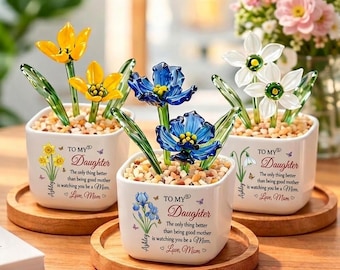 Maceta de cristal para madre e hija, Lo único mejor que tu madre, Regalo del Día de la Madre para hija, Mamá primeriza, Regalo de mamá para hija