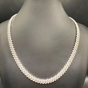8MM Moissanite Miami Cuban Link Necklace
