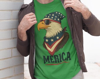 Patriotic Eagle PNG: USA 4th of July Design (Digital Download