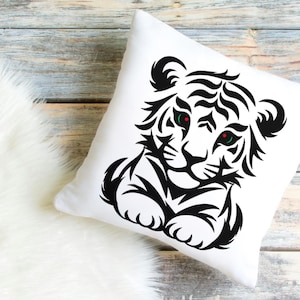 Tiger Baby png, Tiger Silhouette Kinder png, Cute Baby Tiger png, Tiger Clipart svg