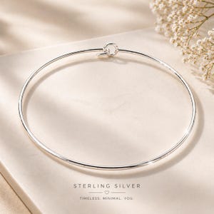 Minimalistische 925 Silber Halsreif Halskette, Minimalistischer Draht Choker, Layering Halskette, Jeden Tag Schmuck Geschenk für Sie