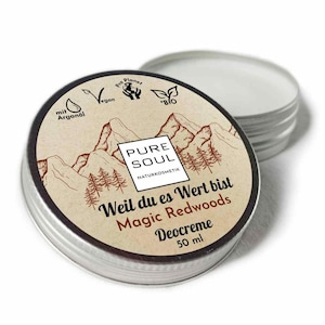Deodorant Cream Sage - natural antiperspirant, Magic Redwoods Natural Deodorant – Vegan Deodorant Cream, Aluminum Free Handmade Organic Skincare