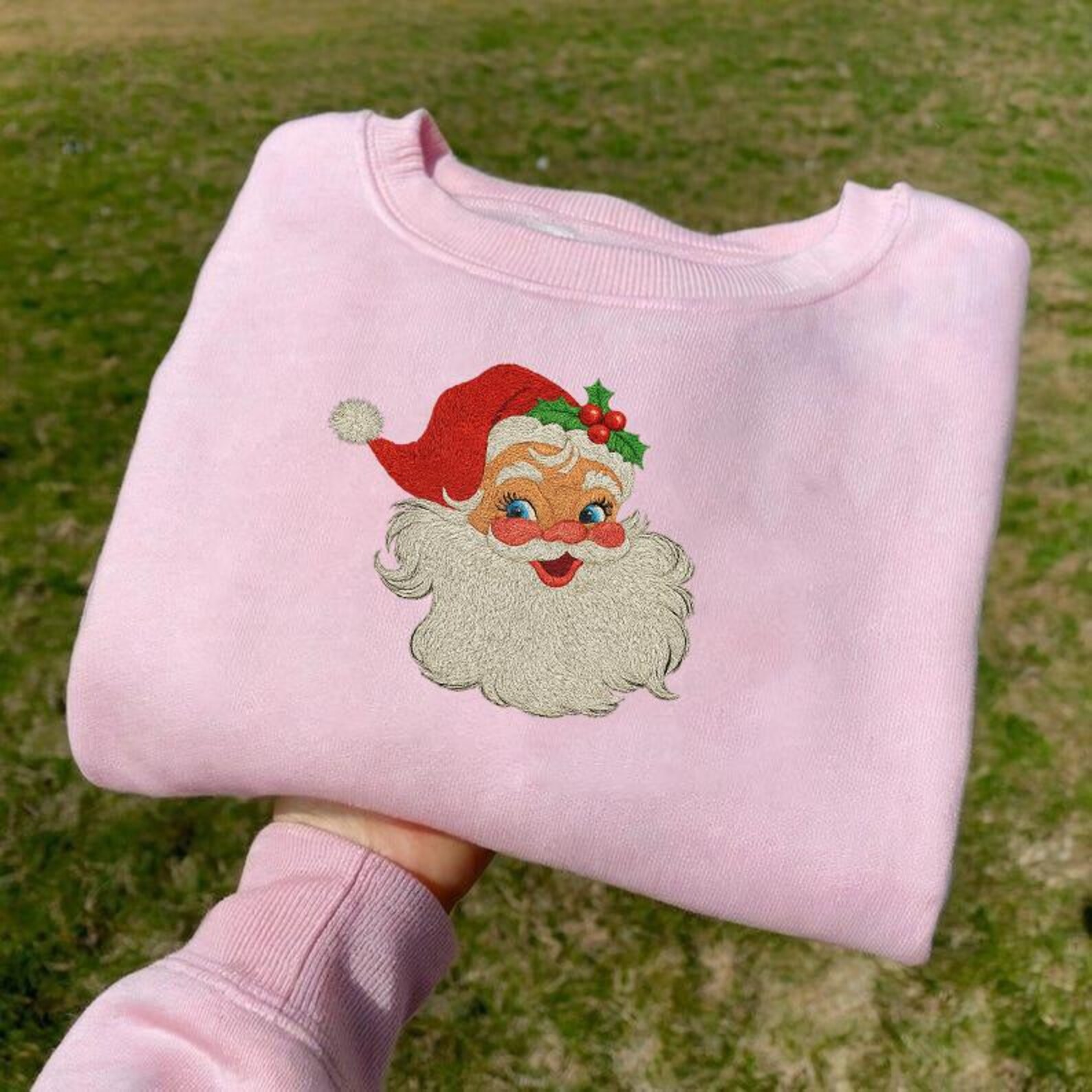 Embroidery Design Rocker Santa Retro Santa Embroidery Design, Vintage Christmas Embroidry File ...