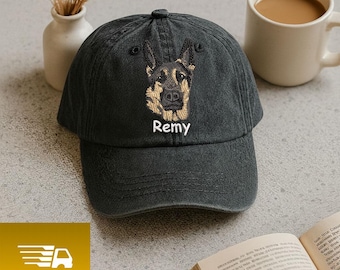 Custom EMBROIDERED Pet Hat Using Pet Photo Personalized Dog Hat Custom Cat Hat Custom Pet Cap Dog Hat Custom Dog Baseball Cap Dog Mom Hat
