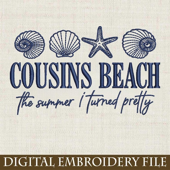 Cousins Beach Embroidered Design, Team Conrad, The Summer I Turned Pretty, cousins beach Design, team Jeremiah, Connie Baby