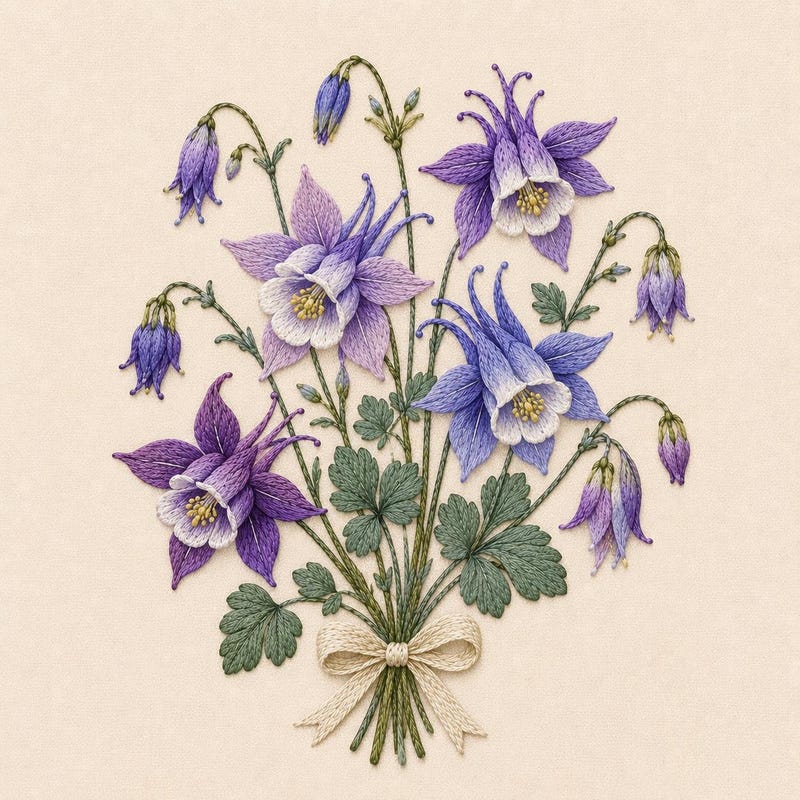 Columbine Pattern - Etsy