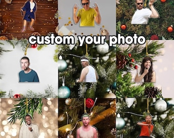 Lustige Weihnachtsfotoverzierung, Benutzerdefinierte Acrylbildverzierung, personalisiertes Bildverzierung, benutzerdefiniertes Fotogeschenk, Weihnachtsverzierung 2025