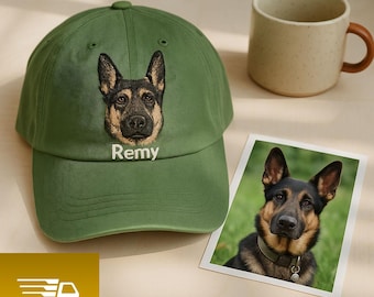 Custom EMBROIDERED Pet Hat Using Pet Photo Personalized Dog Hat Custom Cat Hat Custom Pet Cap Dog Hat Custom Dog Baseball Cap Dog Mom Hat