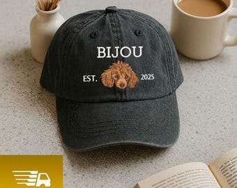 Custom EMBROIDERED Pet Hat Using Pet Photo Personalized Dog Hat Custom Cat Hat Custom Pet Cap Dog Hat Custom Dog Baseball Cap Dog Mom Hat