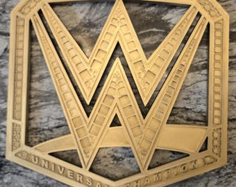 WWE Universal Championship UNPAINTED (Display Plates)