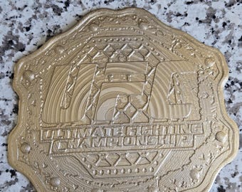 UFC Classic Championship (3D Printed Display Plates)