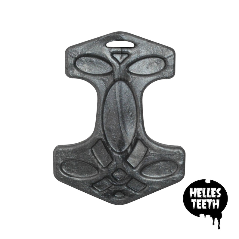Helles Teeth Metallic Black Mjolnir / Thor's Hammer - Etsy