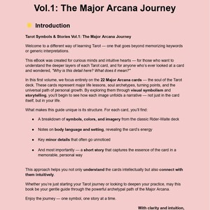 Símbolos e Histórias do Tarô Vol. 1 – eBook Arcanos Maiores | Guia de Simbolismo Rider-Waite | Tarô para Iniciantes | PDF de Aprendizagem Visual de Tarô