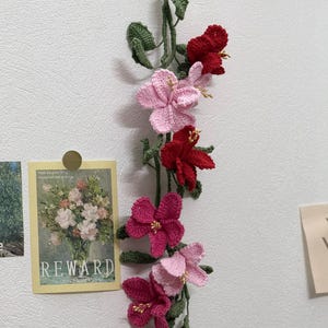 Crochet Hibiscus Flower Garland Pattern | Boho Wall Hanging (PDF Download)