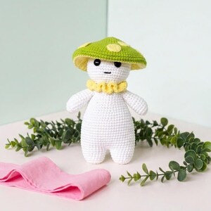 Mushroom Crochet Pattern, Amigurumi Forest Sprite Doll (PDF Download)