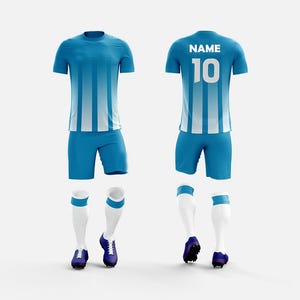 10 Sets of Customized Soccer Team Uniform Custom Soccer Uniform, Custom Soccer Jersey sublimated shirt and short Football shirt and short