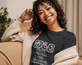 2768 - I Came, I Climbed, I Conquered Women's Shirt - The Incline, Manitou Springs, CO" Women's Relaxed T-Shirt