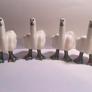 3D Printed Duck You middle finger duck, joke for freinds, funny gift for any occasion,