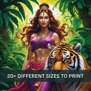 Shiva Goddess, Printable Wall Art, Poster Print, Instant Download
