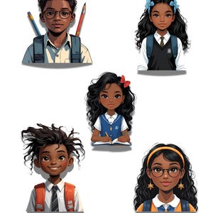 Black Girl and Black Boy Joy Stickers