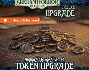 arkham horror card game token upgrade Sanity Health Resource Clue/Doom Upgrade Metal Tokens for Arkham Horro TinkerTownGames