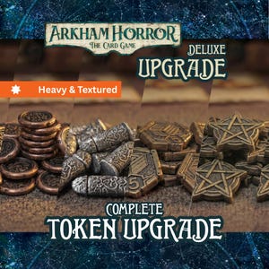 Arkham Horror LCG Tokens Metal Upgrade Set Heavy LCG Accessories Resources Health Sanity Doom Clue