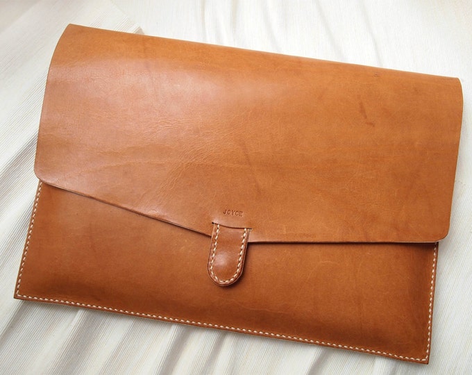 Personalized 15 MacBook Pro Case Leather Hand Stitched Etsy