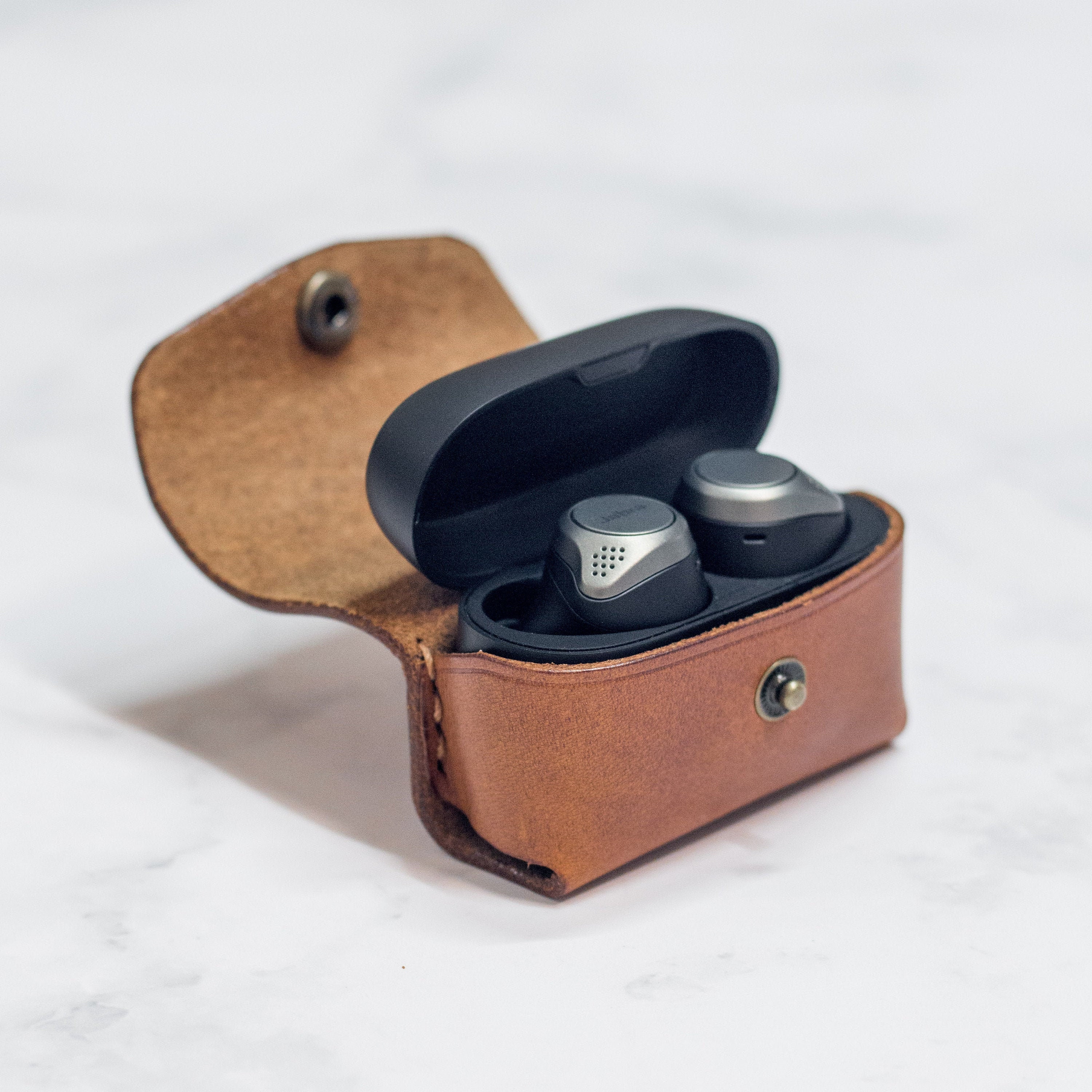 Jabra Elite 75t Wireless Earbuds Case Keychain Leather | Etsy