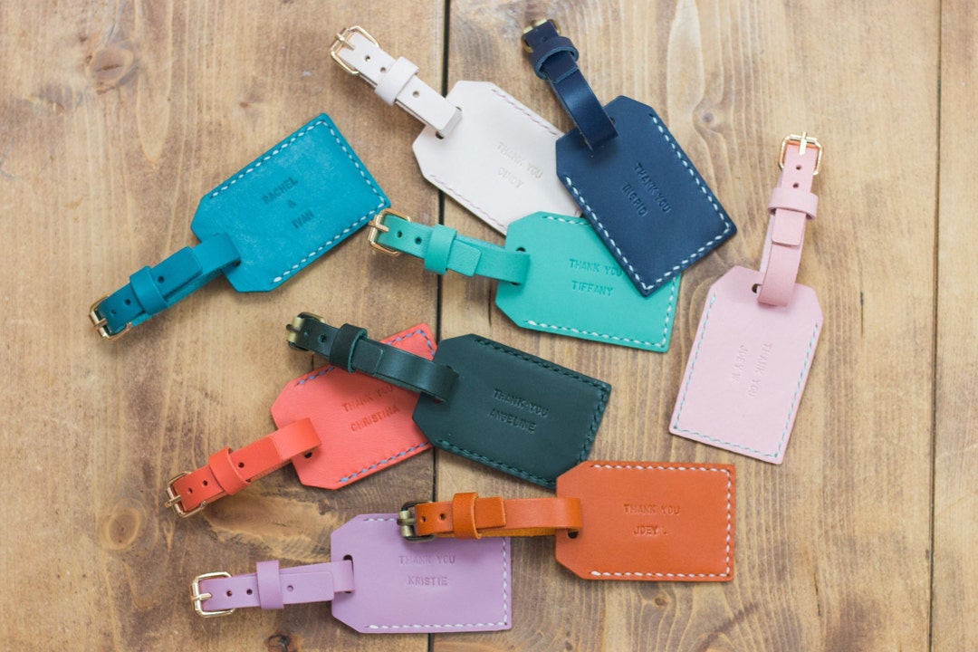 Personalized Luggage Tag Leather Luggage Tag Personalized Etsy