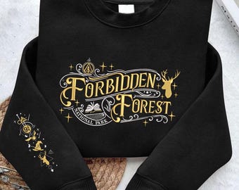 Chemise de sorcier Chemise du parc national de la Forêt interdite, chemises de vacances, assorties à la famille, chemise d'école de magie, école de sorcier Potterhead