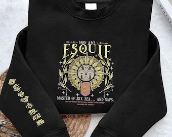 Chemise brodée Esquie Clair Obscur Expedition 33, t-shirt Esquie drôle Whee Whoo, chemise cadeau Gamer, chemise expédition pour les fans, Gustave Merch