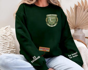 Boys of Tommen Embroidered Sweatshirt, Johnny Kavanagh, Binding 13, Book Merch,Tommen College, Bookish Crewneck, Bookish shirt, gift for fan