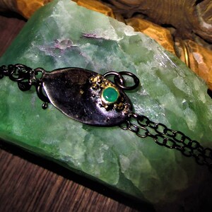 Petite Emerald Accent Chain Bracelet - &quot;Band of Venus&quot;
