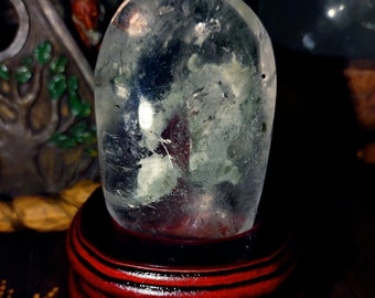 Rare A+++ High Quality Huge Madagascar Sand Enhydro Fluid Inclusion Quartz Display Specimen