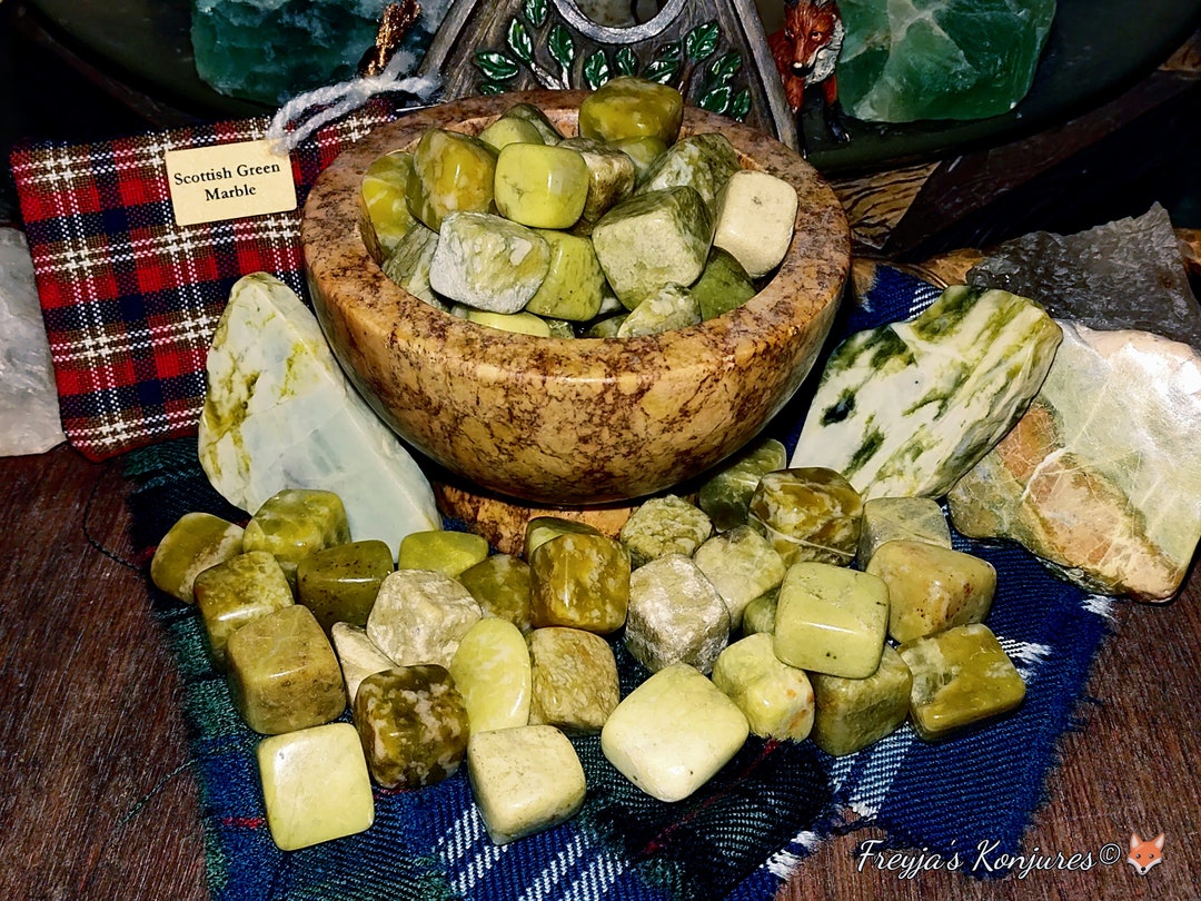 Small A Quality Sacred Scottish Highland Marble Pocket Stone Etsy