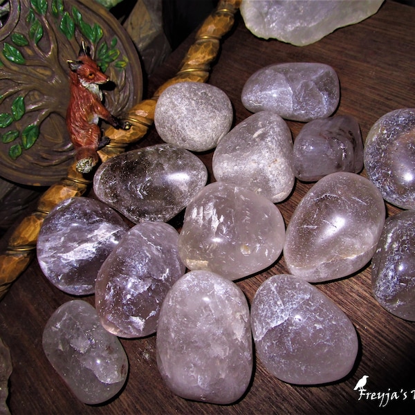 Rain Cloud Smoky Quartz Pocket Stone - "Overcast Sky"