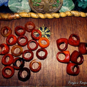 Carved High Grade Carnelian Statement Ring - &quot;Ring of the Fire Keeper&quot;