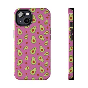 Avocado Tough Phone Case, Protective Phone Cover, Durable Phone Case, Cute Avocado Design, Funny Avocado Case