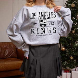 Los Angeles Kings Hockey Sweatshirt,Vintage Graphic Tee,Los Angeles Hockey Gift For Fan, Sweat-Aldult-Youth Tshirt,Retro Hockey Hoodie
