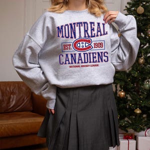 Montreal Canadiens Hockey Sweatshirt,Vintage Graphic Tee, Montreal Hockey Gift For Fan, Sweat-Aldult-Youth Tshirt,Retro Hockey Hoodie