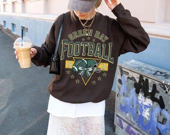 Vintage Green Bay Football Sweatshirt Crewneck, Game Day Green Bay Fan Gifts,Sweat-Aldult-Youth Tshirt,Baseball Hoodie,Football t-shirt